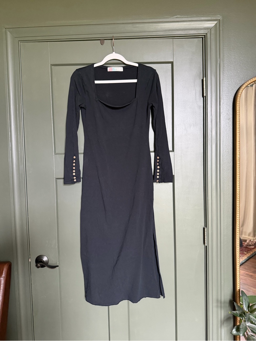 Free People Black Long Sleeve Dress
